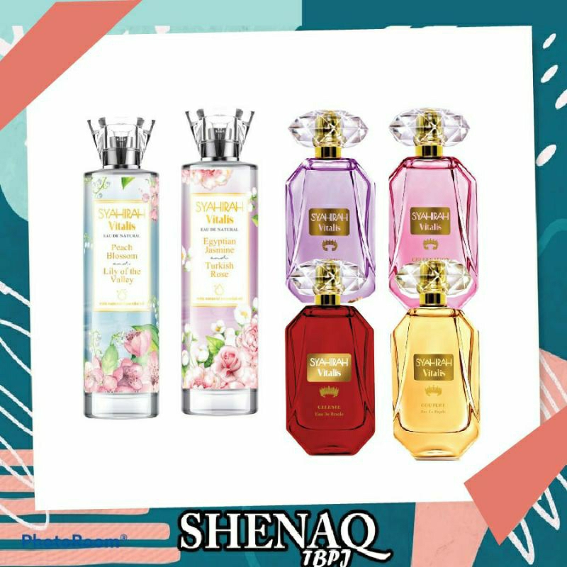 Syahirah Vitalis/Syahirah/Vitalis/50ml/100ml/Couture/Cherish/Peach