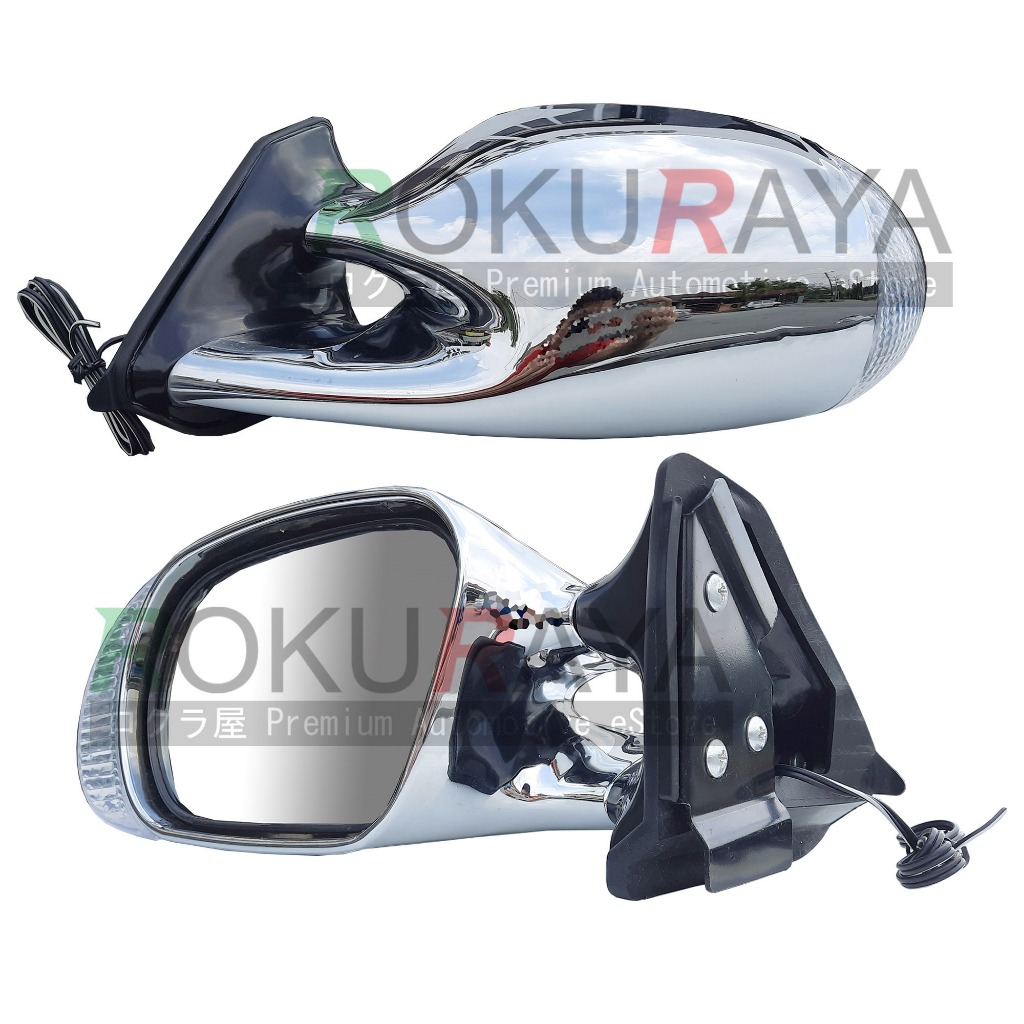 Ganador Racing Style Universal Chrome Aerodynamic Car Side Door Mirror ...