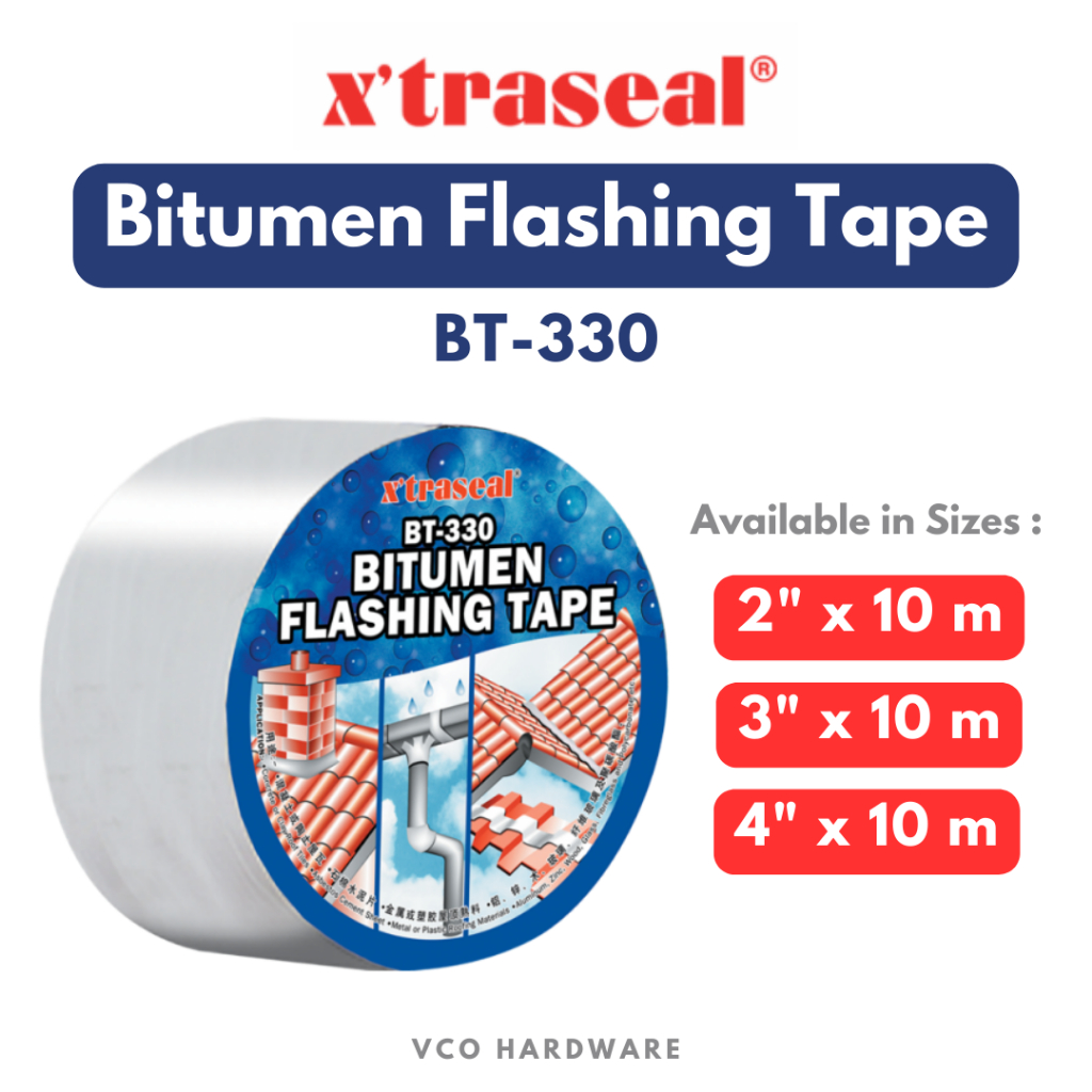 X'traseal BT-330 Bitumen Flashing Tape / Roofing Tape / Tap Bumbung ...