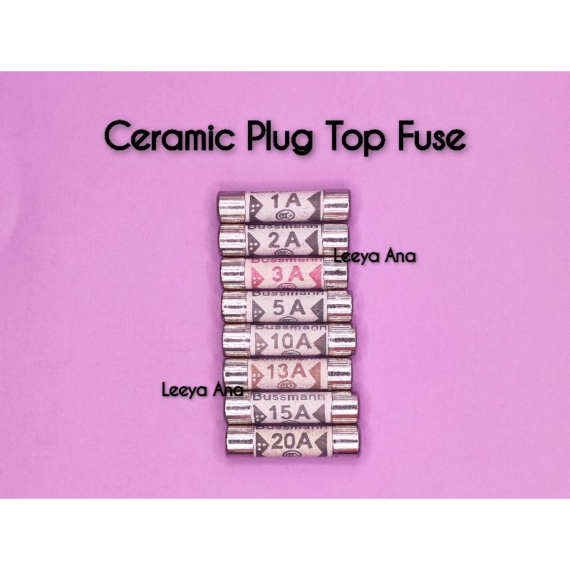 80-Piece UK Plug Fuse Assortment Box – 1A 2A 3A 5A 7A 10A 13A, BS1362, Ceramic, 220-240V