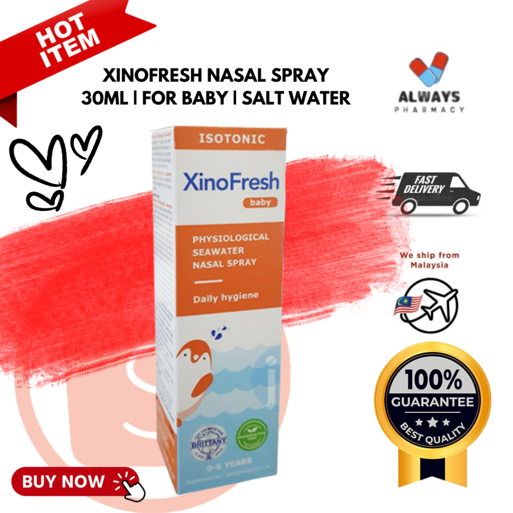 XINOFRESH NASAL SPRAY BABY 30ML PENYEMBUR HIDUNG SELESEMA SALT WATER