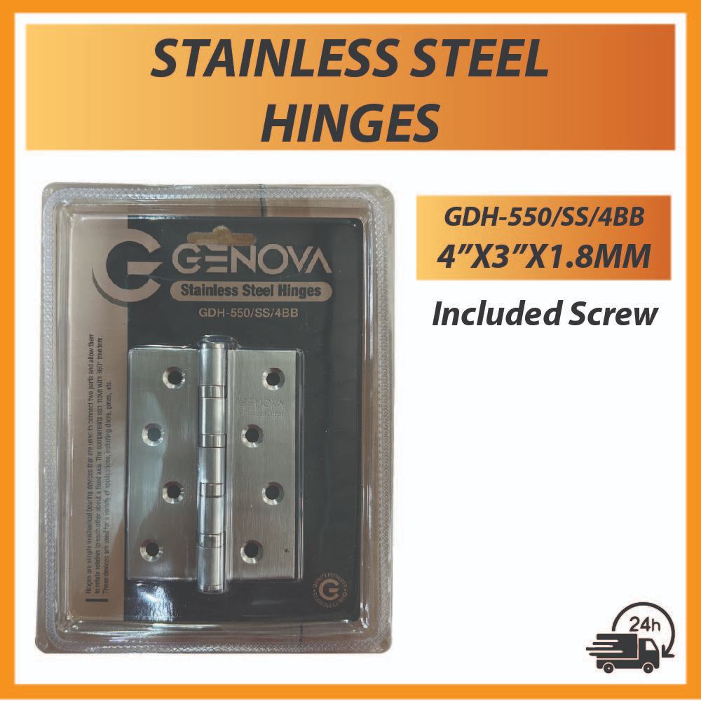 GENOVA GDH4'' Stainless Steel Door Hinge / Heavy Duty Door Hinge Ensel