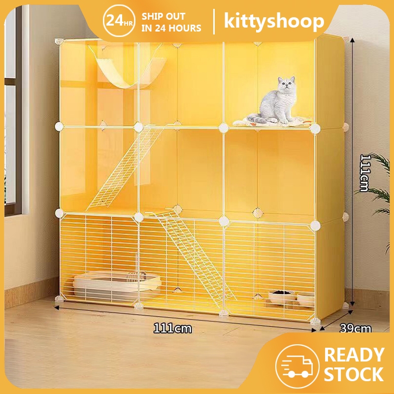 🔥READY STOCK🔥 Cat Cage With Bottom Pallet Sangkar Kucing Besar Pets ...