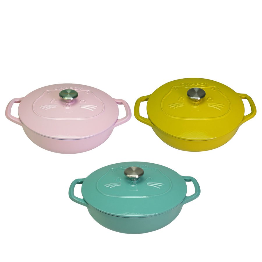 Meija Oma Dutch Oven Enamel Cast Iron Pot 26cm Casserole French Pot