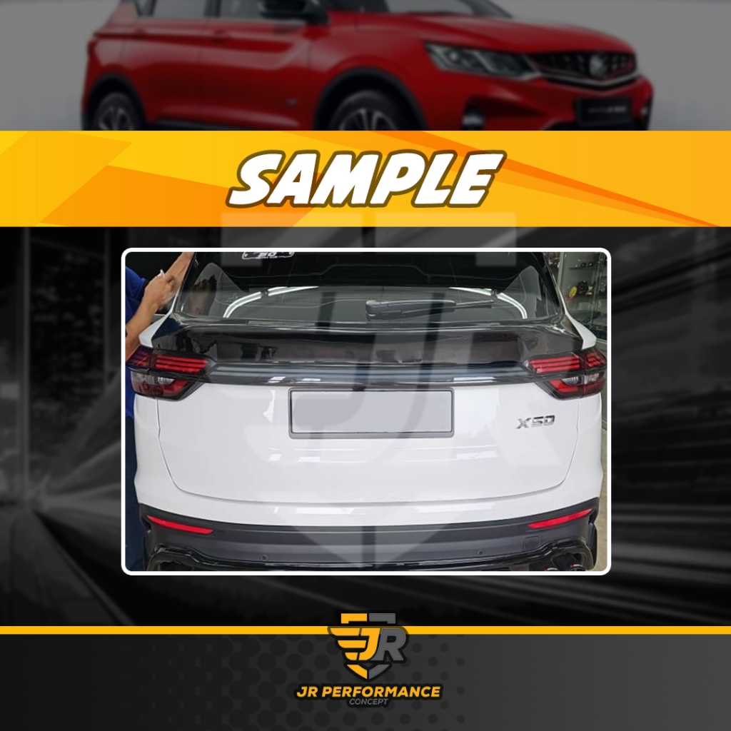 JR Custom Made Proton X50 Spoiler X50 Glass Spoiler Proton X50 Bodykit ...