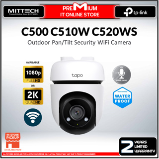 TP-Link IP Camera Tapo Indoor / Outdoor Pan & Tilt Security WI-FI CCTV, C500 C510W C520WS, Two-Way Audio