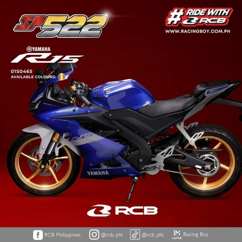 RCB RACING BOY SPORT RIM SP522 YAMAHA R15 V3 / R15V3 / MT15 / MT 15 ...