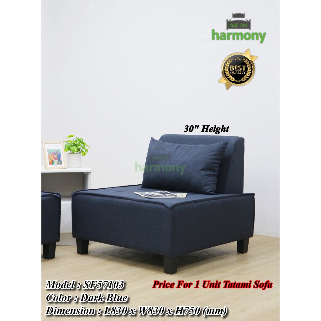 Harmony Fabric Sectional Sofa / 1 Seater Sofa / Mix And Match Fabric