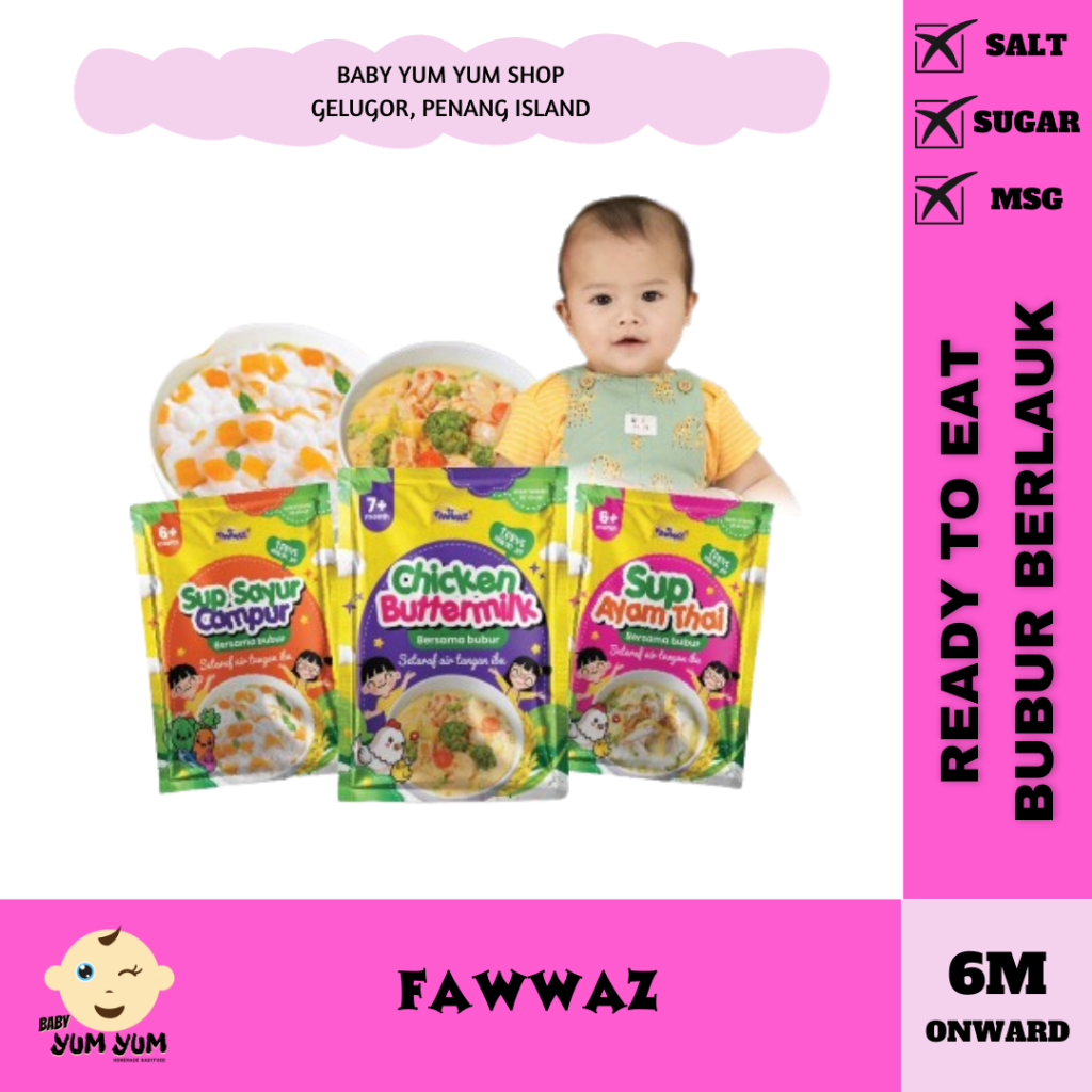 FAWWAZ BUBUR READY TO EAT MUDAH GUNA UNTUK TRAVEL SESUAI UNTUK BABY 6