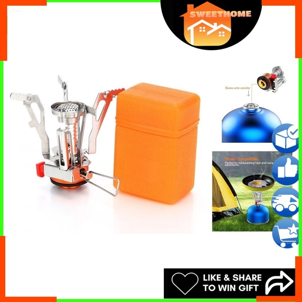 EcoSport Ultralight Collapsible Camping Gas Stove Outdoor Backpacking