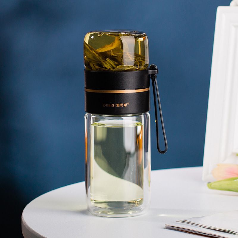 ⭐Ready Stock⭐Double Glass Anti-scald Tea Water Separation Water Bottle ...