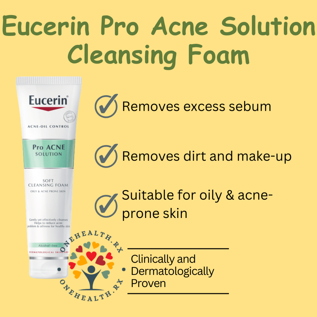 [CLEARANCE !!!] EUCERIN Pro ACNE Solution Cleansing Foam 150g | Shopee ...