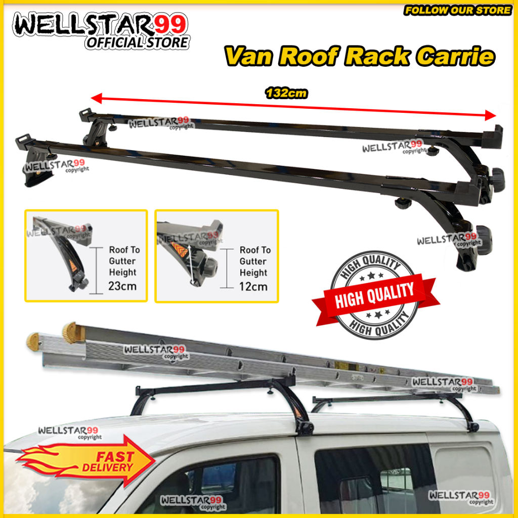 Turbo Auto Car Van Roof Rack Carrier Top Rak Bumbung Kereta 车顶行李架 (For