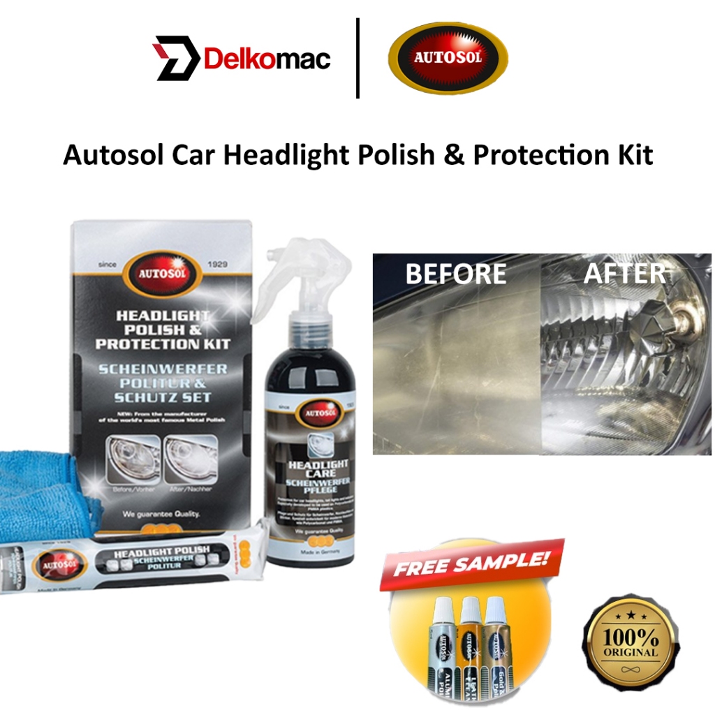 Autosol Car Headlight Polish & Protection Kit [Germany] Polish