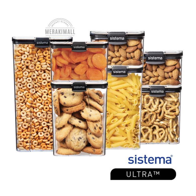 Sistema Ultra Tritan Airtight Kitchen Pantry Food Storage Containers ...