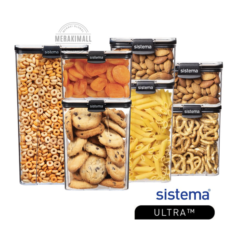 Sistema Ultra Tritan Airtight Kitchen Pantry Food Storage Containers