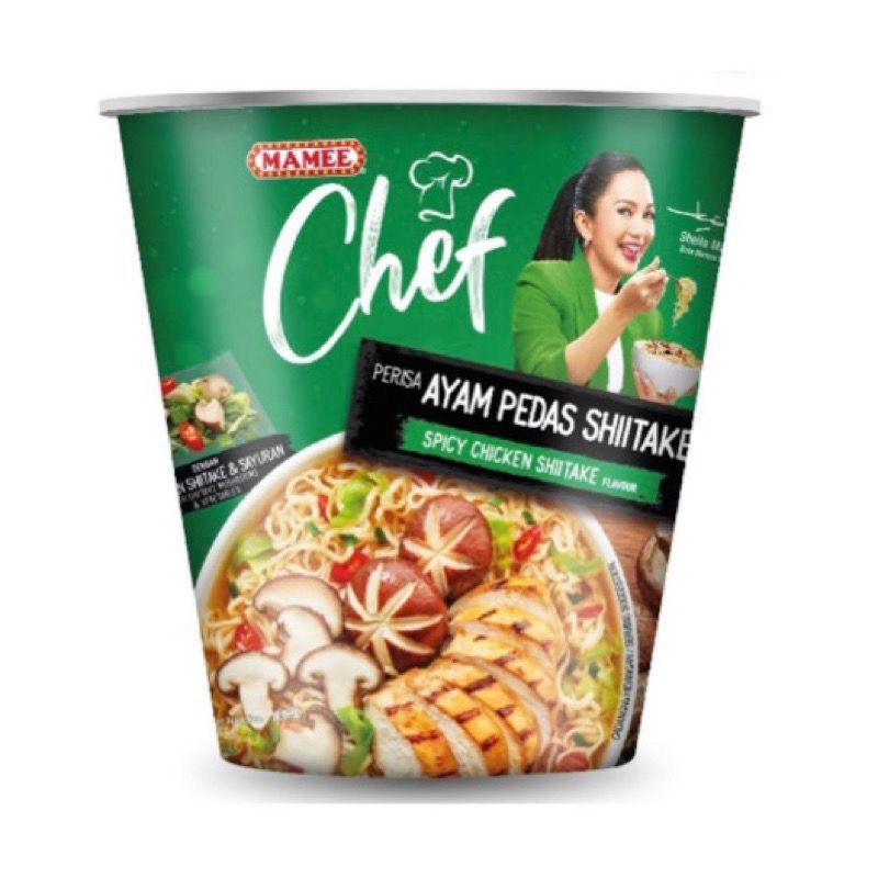 Mamee Chef Cup Curry Laksa Creamy Tom Yam Lontong Ayam 62g 84g