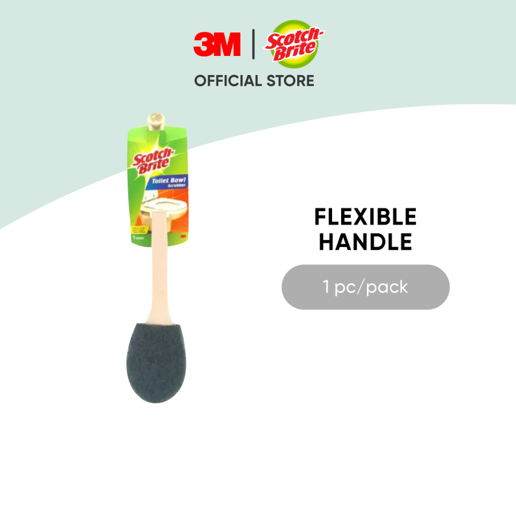 3M™ ScotchBrite® Toilet Bowl Scrubber, Long Handle, 1 pc/pack, For