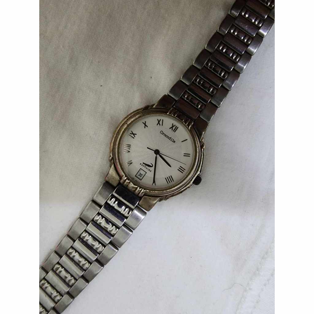 Readystock Preloved Crocodile International Swiss CR49 Stainless Steel Sapphire Watch Quartz Analog Vintage Ladies Shopee Malaysia