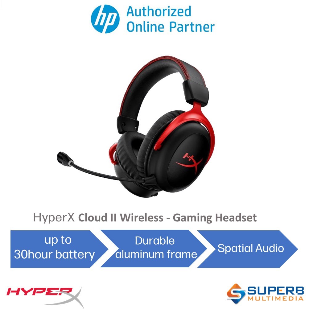 HYPERX Cloud II Wireless Gaming Headset 4P5K4AA Shopee Malaysia