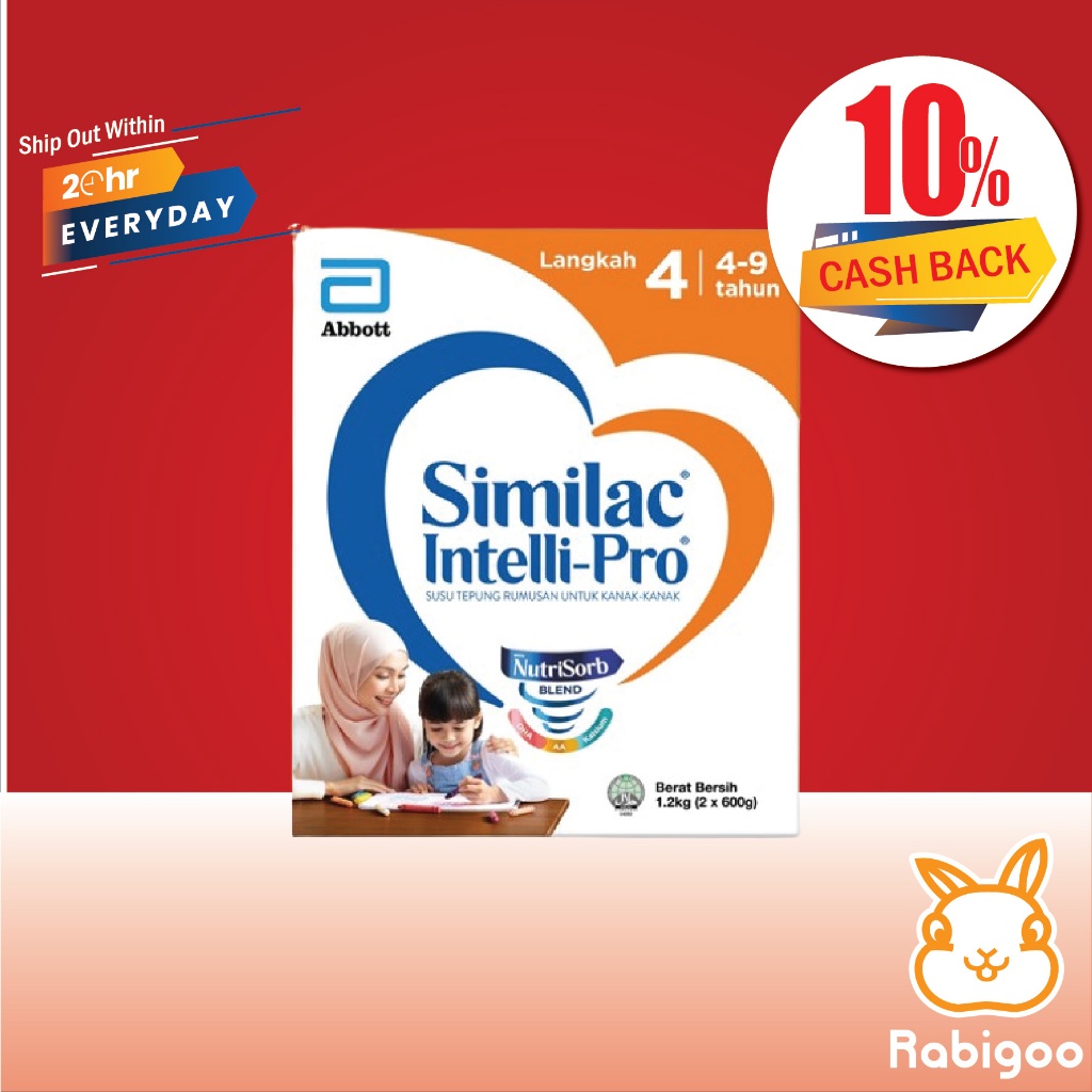 [CASHBACK 10%] Abbott Similac Intelli Pro 4 1.2kg (Milk Formula ...