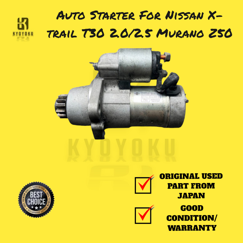 KYOYOKUAuto Starter For Nissan Xtrail T30 2.0/2.5 Murano Z50 Shopee