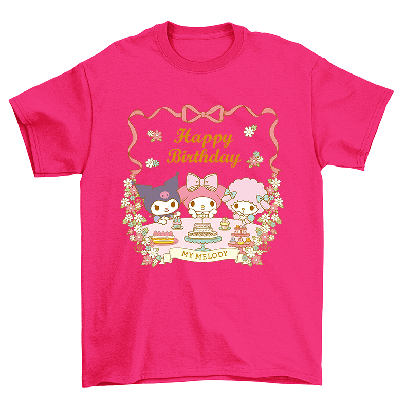 KUROMI MELODY T-SHIRT 3xl sanrio rabbit tshirt woman cartoon KUROMI MELODY T-SHIRT 3xl sanrio rabbit tshirt woman cartoon