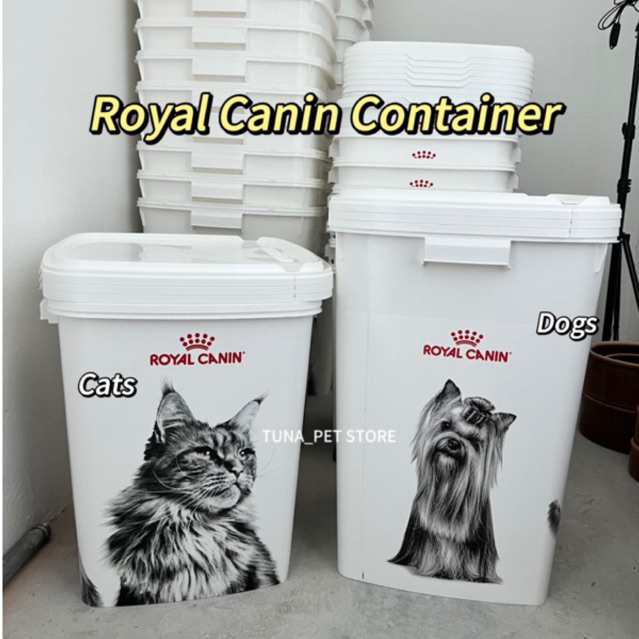 Royal canin 2024 food container