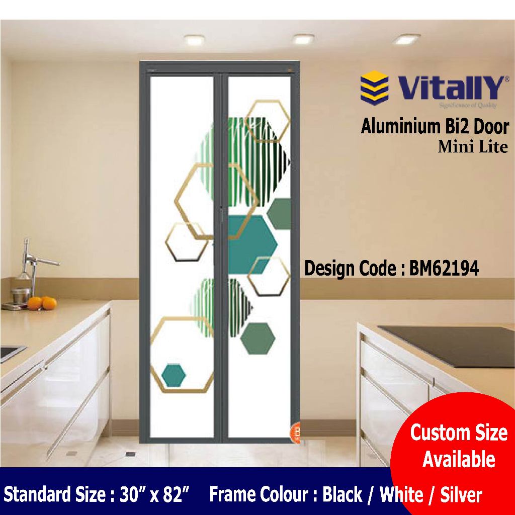 Bi Fold Door Vitally Bi2 Aluminium Toilet Door Pintu Lipat