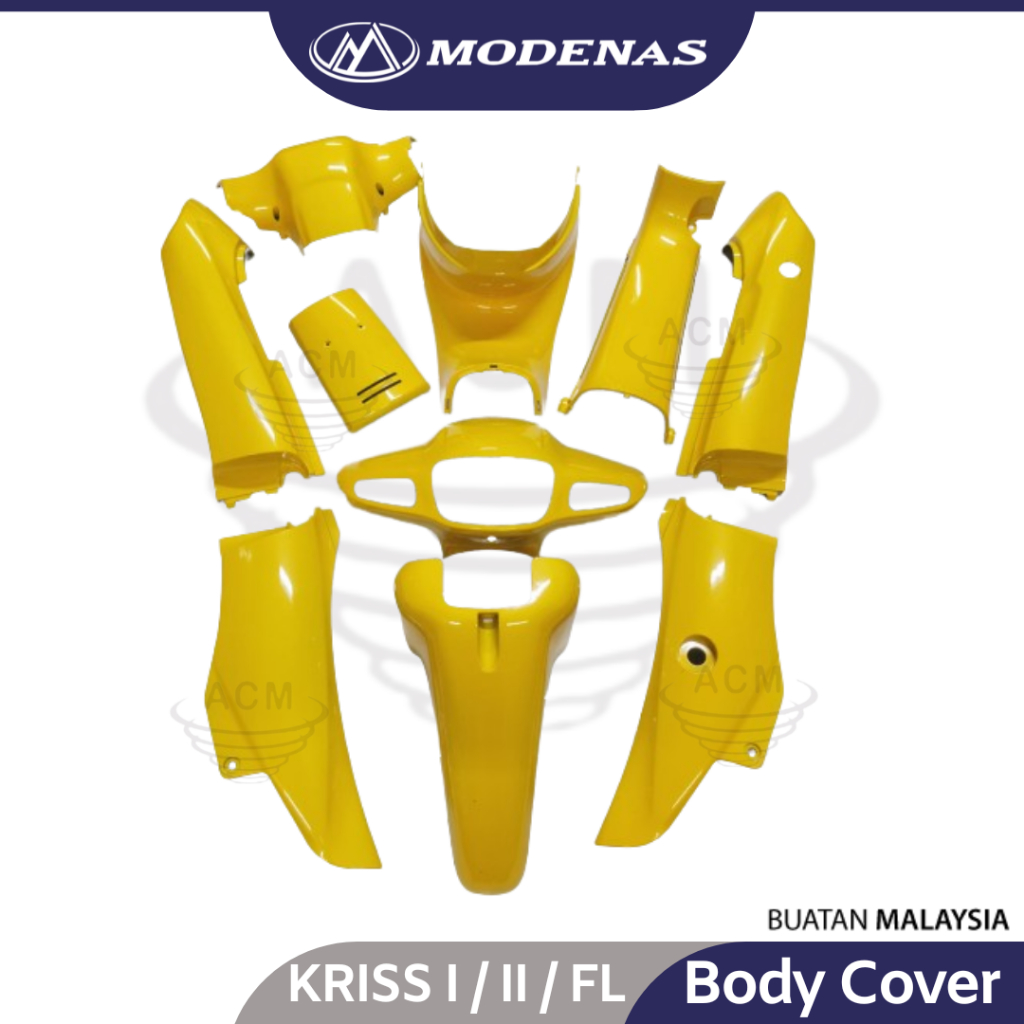Modenas Kriss 100 Kriss110 1 2 FL Body Cover Set Color Parts Kriss100 Coverset Bodyset Caver HSH Hijau