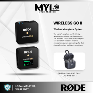 Rode Wireless GO II Single Compact Digital 2.4 GHz Mic System/Recorder  (Black) 