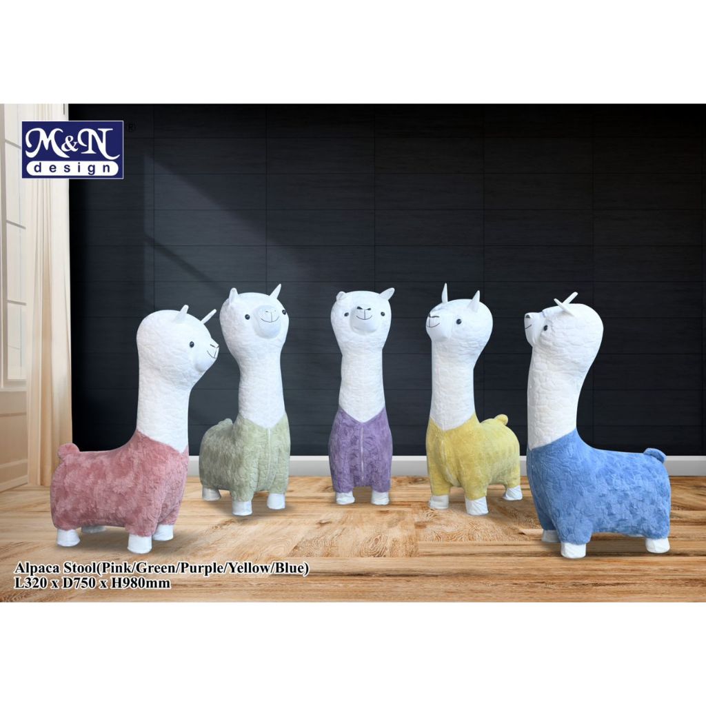 [READY STOCK] ALPACA STOOL / Child and Adult Seats / 羊驼动物座椅 | Shopee ...