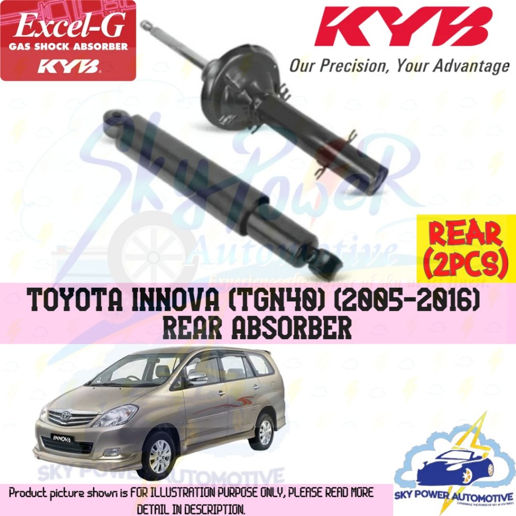 TOYOTA INNOVA TGN40 (2005-2016) KAYABA KYB EXCEL G GAS SHOCK ABSORBER ...