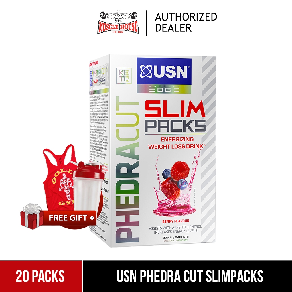 Super Fat Burner Usn Phedra Cut Slimpacks (20 Packs) Shopee Malaysia