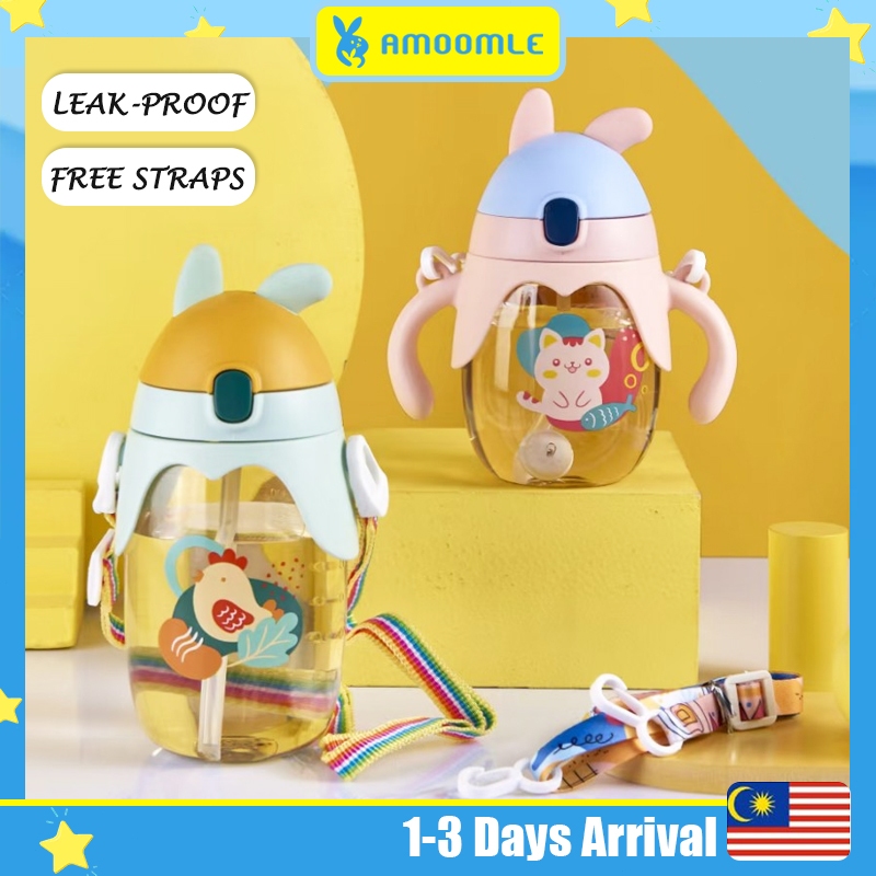🐰NEW🐰350ml Drinking Water Leak Proof Water Bottle Baby Kids Learning