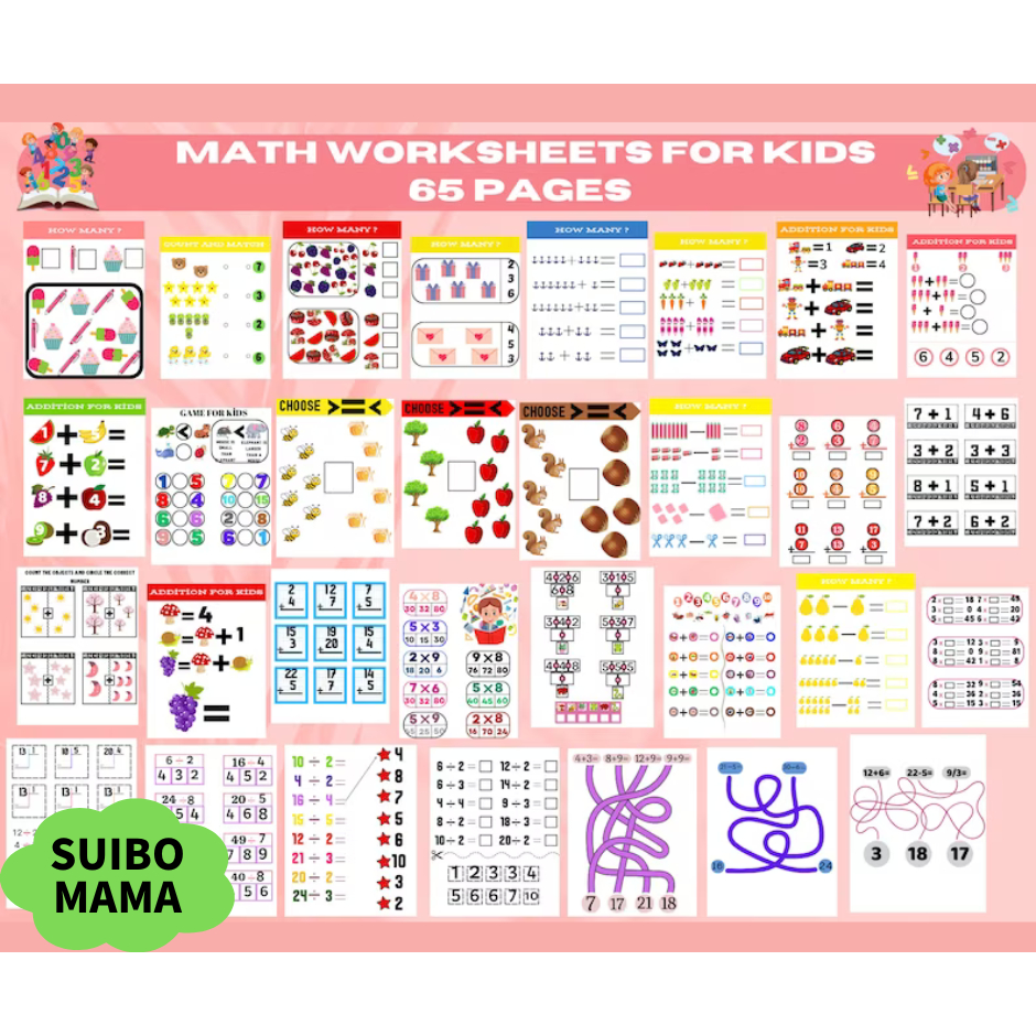 A485 – [PDF] Preschool Math Worksheets 65 pages - mathematics latihan
