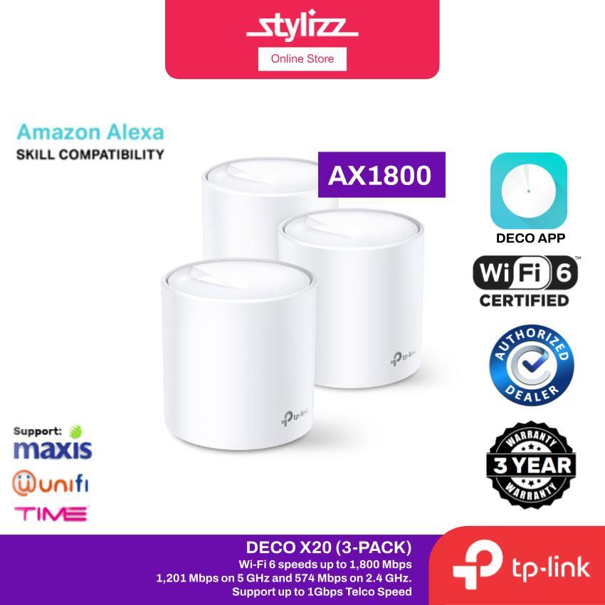 Deco X20, AX1800 Whole Home Mesh Wi-Fi 6 System