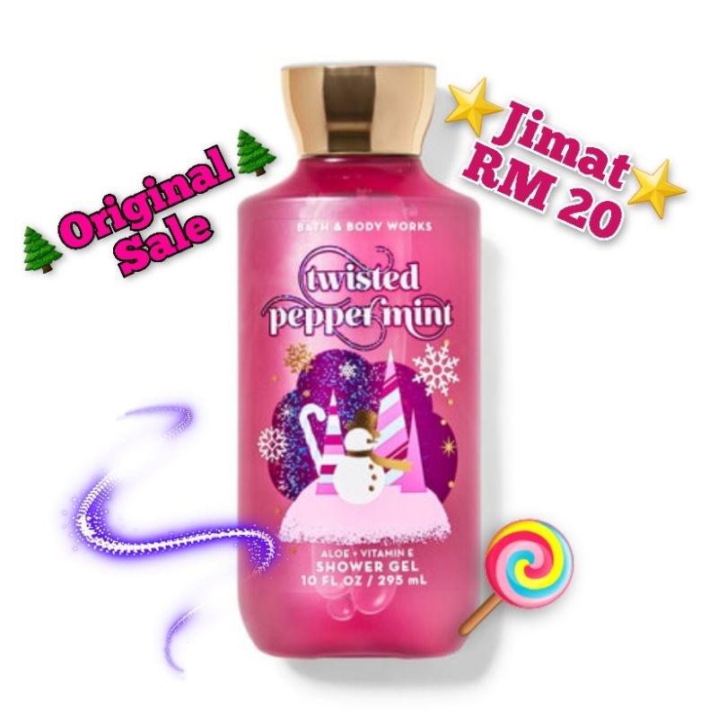 🔥best Deal🔥 Bath And Body Works Shower Gel Twisted Peppermint