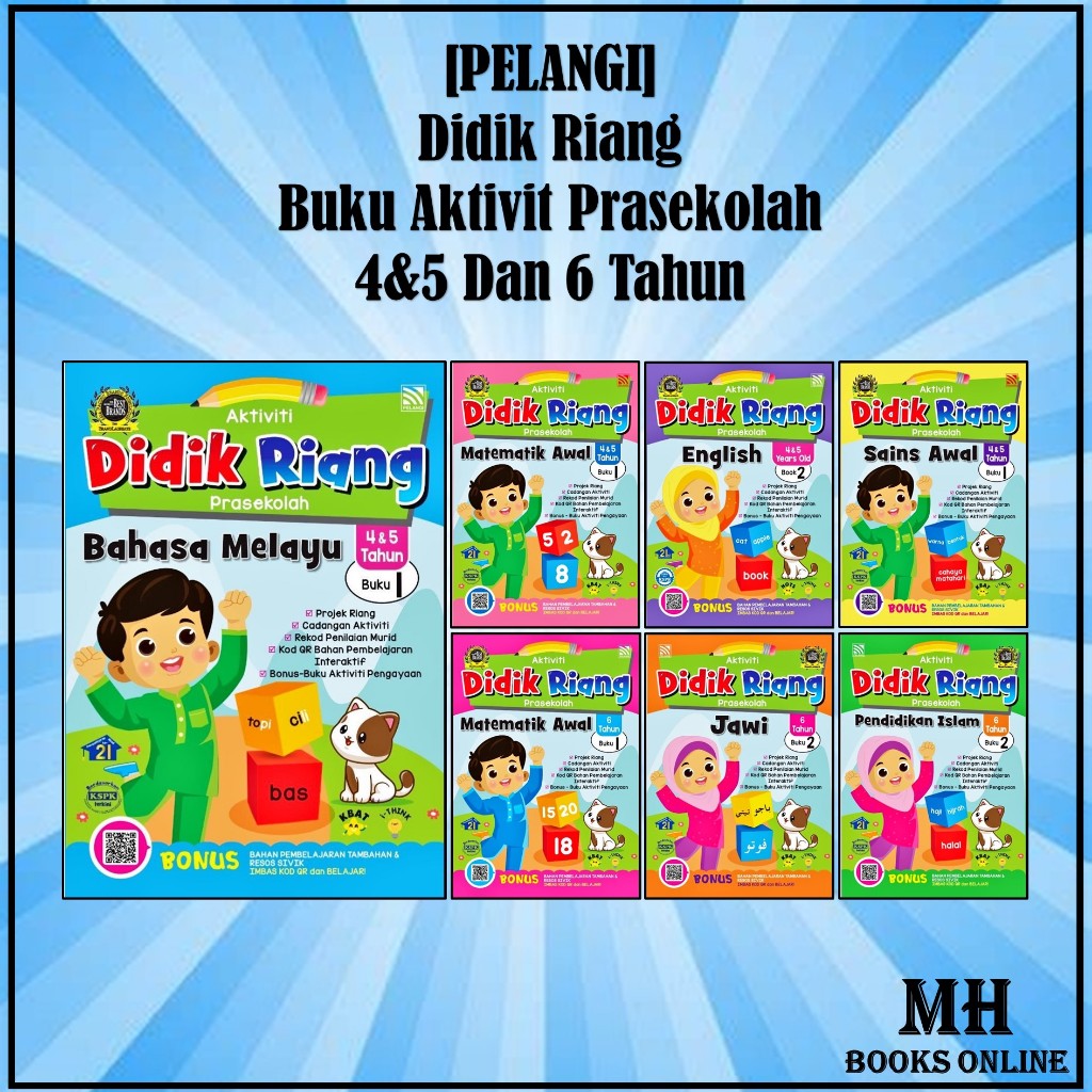 [MH] PELANGI - Buku Aktiviti Prasekolah Didik Riang 4&5 Dan 6 Tahun ...