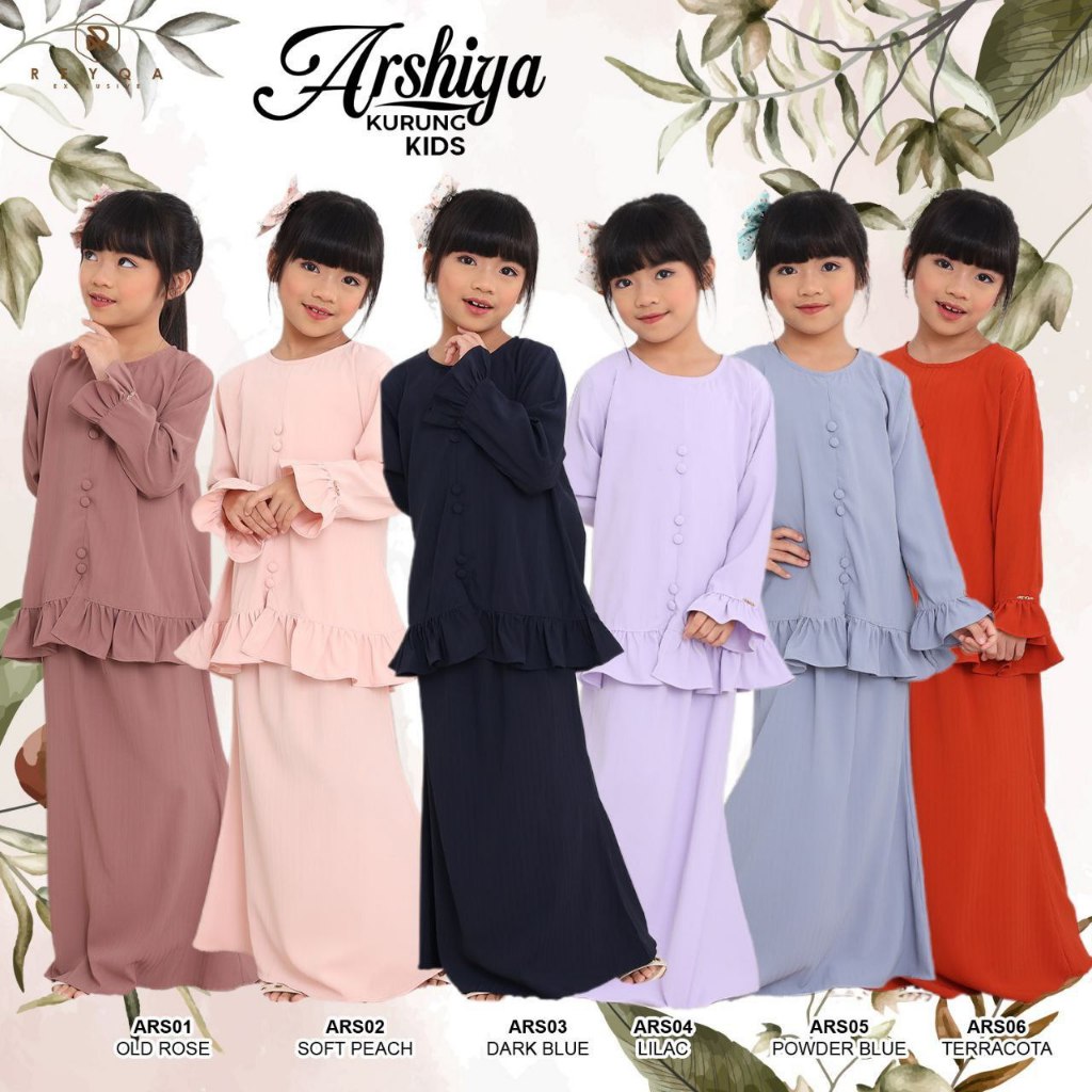KURUNG ARSHIYA KIDS by REYQA EXCLUSIVE ️ baju kurung budak plain ...