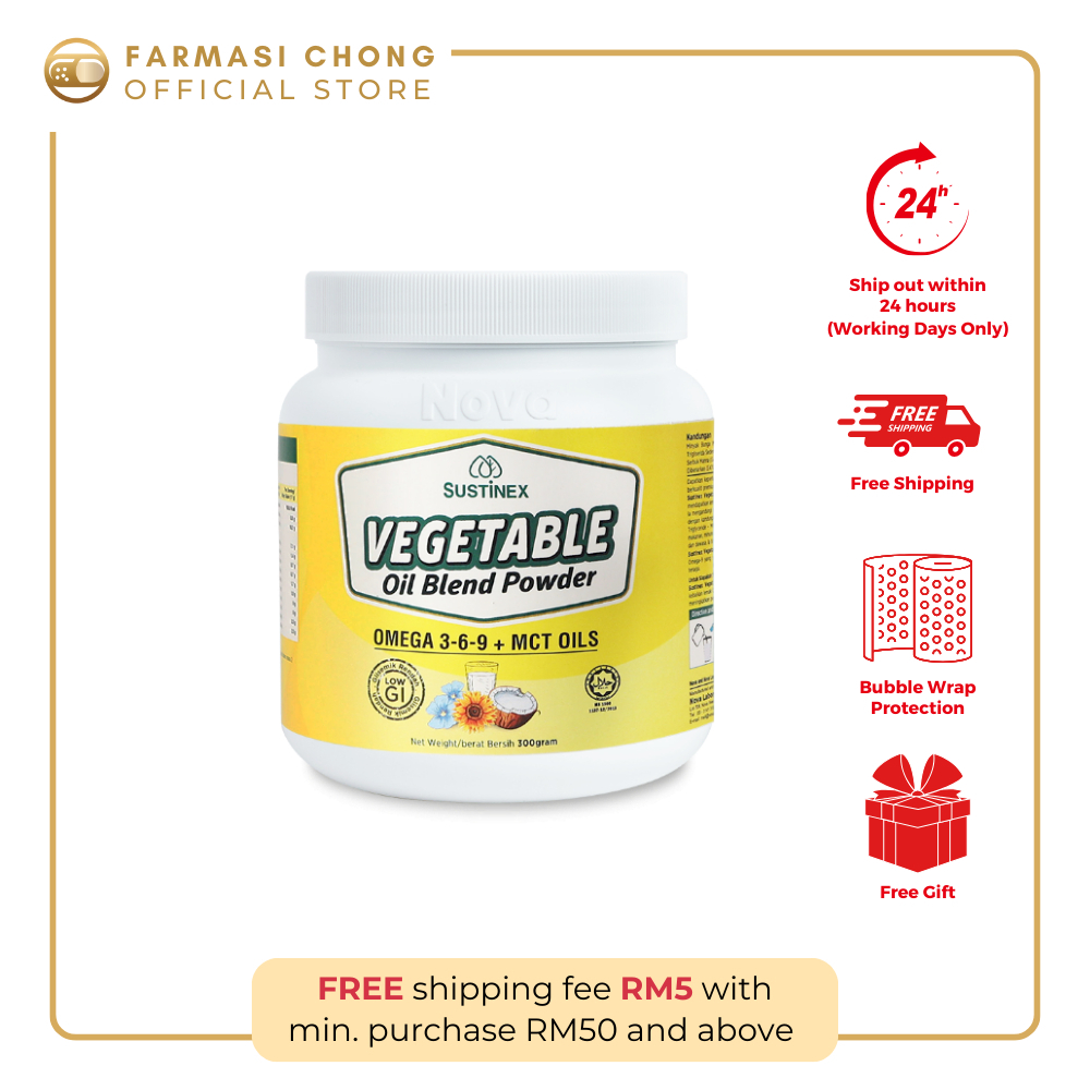Nova Sustinex Vegetable Oil Blend Powder 300g [Exp 5/2024] Shopee