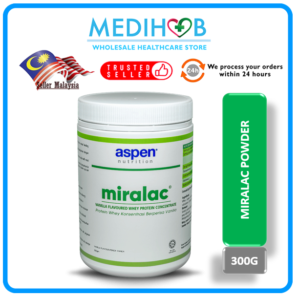 Aspen Nutrition Miralac Whey Protein Concentrate Powder 300g Vanilla