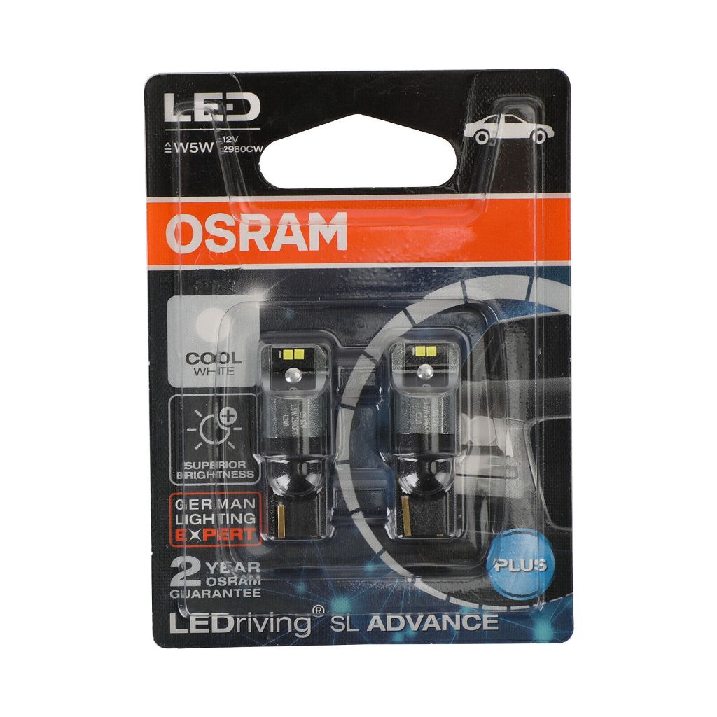2980CW - Osram AUX LEDriving SL Advance Plus (T10) - Cool White (12V, 1.5W) W5W