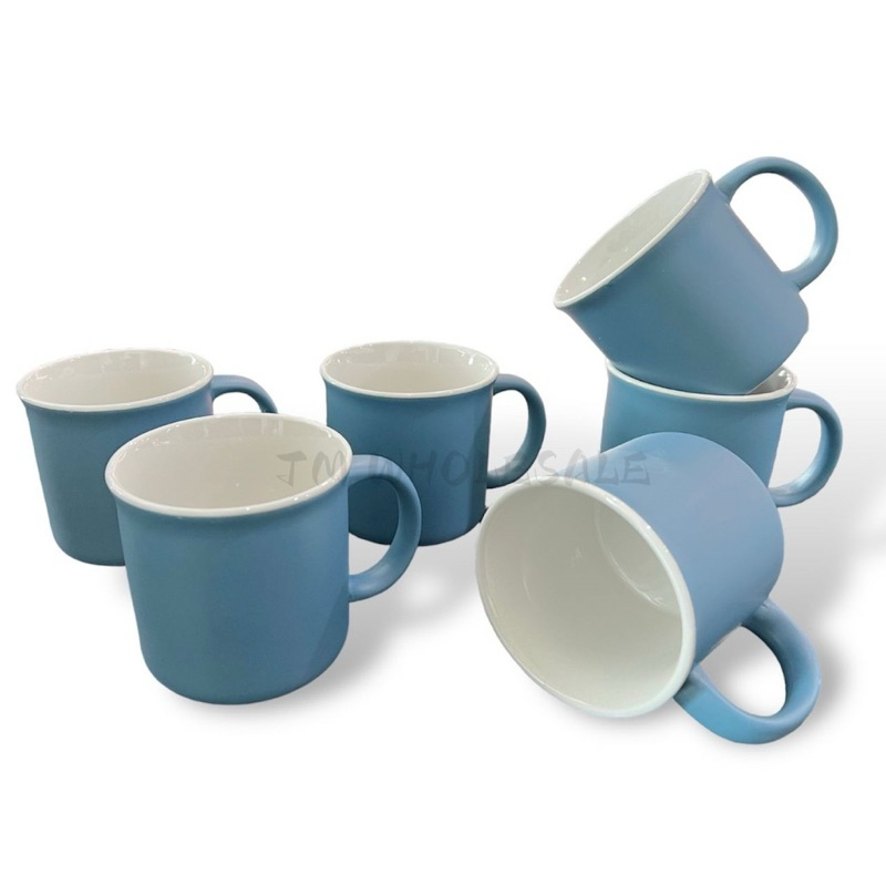 Set 6pcs]Top Point 7168 330ml 11oz Mug Ceramic Cup Porcelain Cup Mug Coffee  Tea Cup Drinkware Camping Mug / Cawan Air | Shopee Malaysia