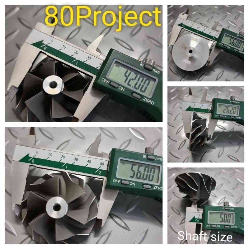 Mamba 9-Blade TD04HLX Extreme Upgrade Turbo Turbine Wheel – 48.1/53mm, Taiwan