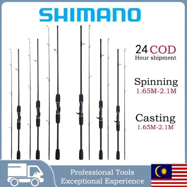 Batang Pancing Karbon Serat 1.6m 1.8m 2.1m Karbon Serat Ultra Cahaya ...