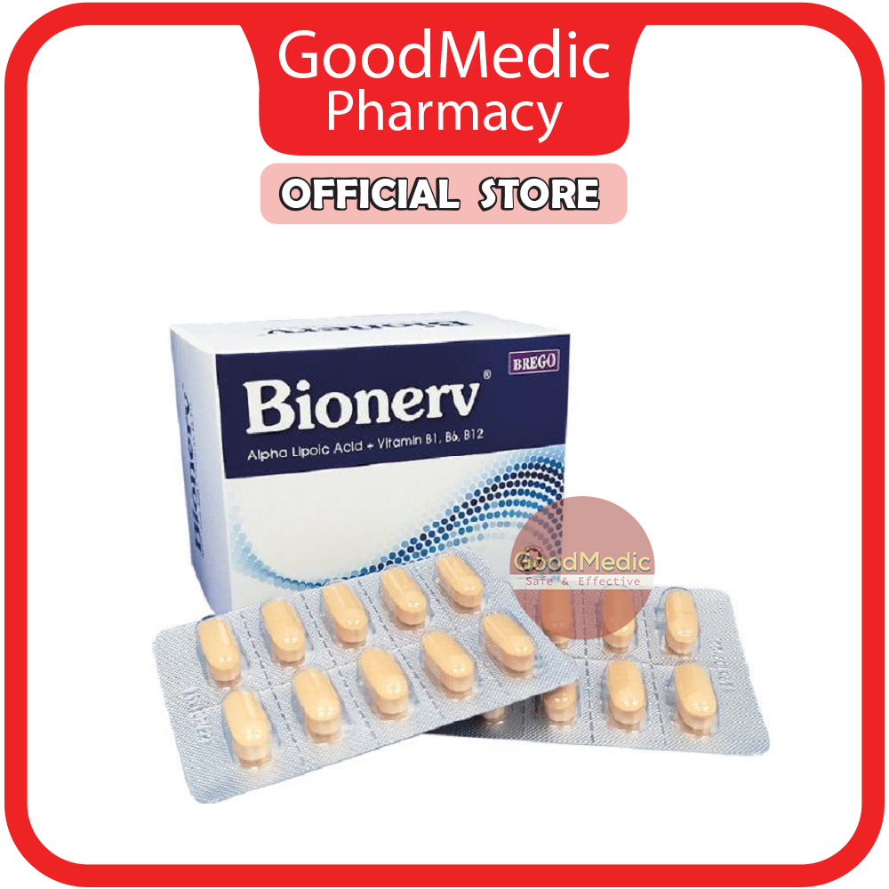 Bionerv 60’s (Alpha Lipoic Acid + Vitamin B1, B6 & B12) Shopee Malaysia