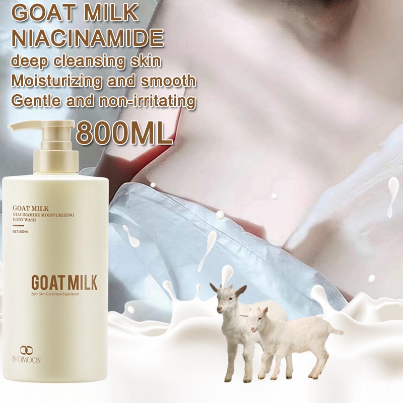 100% Original Goat milk body wash Whitening Shower Gel 800ml ...