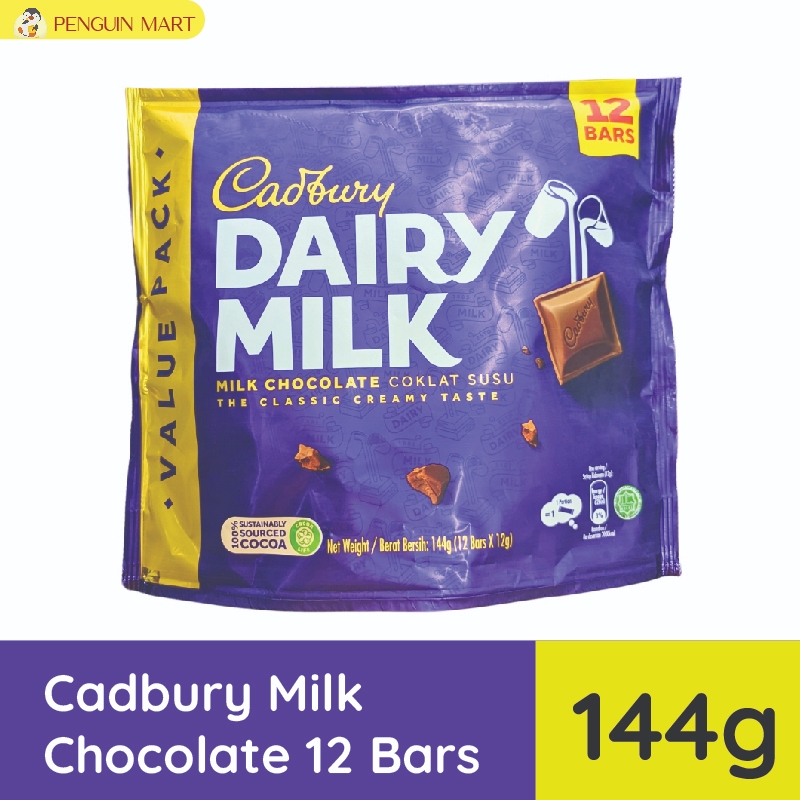 Cadbury Dairy Milk Plain Chocolate Doybag 144g (12x12g) Shopee Malaysia