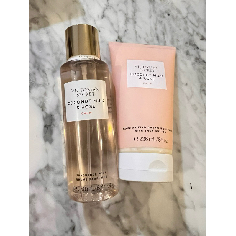 Victoria s Secret Natural Beauty coconut milk rose set Shopee